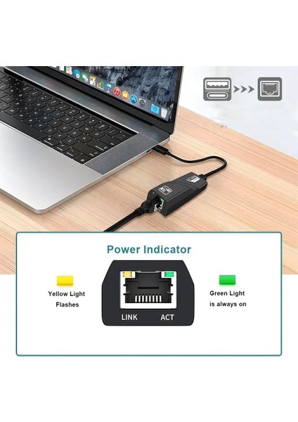 Type C Ethernet Adaptörü 10/100 Mbps USB C 3.0 RJ45 Ethernet Lan Adaptörü modelleri