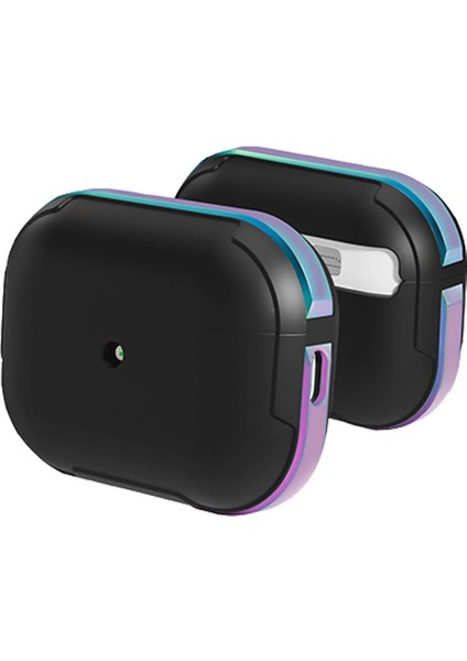 Airpods 3 (3.nesil) Mo-A8 Armor Kılıf - RAINBOW-(5796)