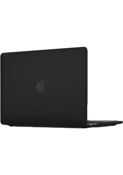 Buğz Macbook Pro 16.2 2021 Macbook Buzlu Kapak - Siyah