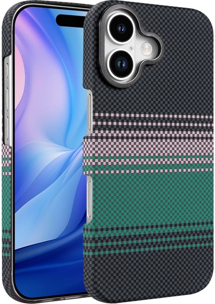 Iphone 17 Uyumlu Magsafe Şarj Destekli Kamera Koruma Çıkıntılı Karbon Fiber Tasarımlı Kılıf