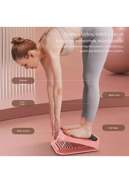 Ayarlanabilir Baldır Germe Tahtası Yoga Fitness Fizik Tedavi Eğim Plakası Yoga Ayak Esneme Aparatı fırsatları