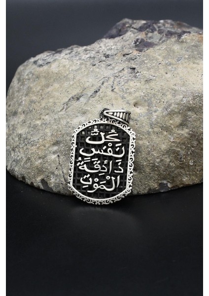 Kolye Ucu Her Can Ölümü Tadacaktır Yazlı 925 Ayar Gümüş 902411 modelleri