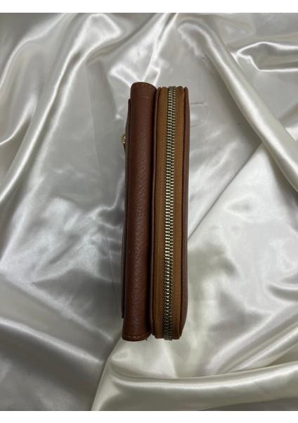 Kadın Taba Renk Suni Deri El Cüzdanı fiyatları