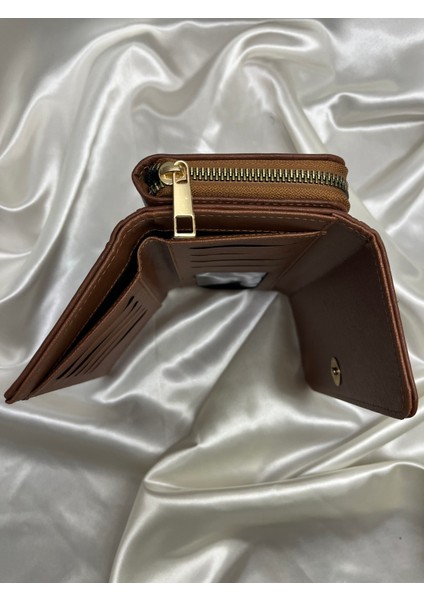 Kadın Taba Renk Suni Deri El Cüzdanı fırsatları