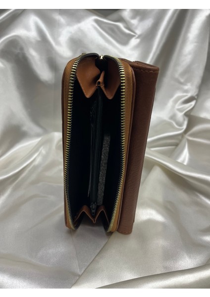 Kadın Taba Renk Suni Deri El Cüzdanı indirimleri