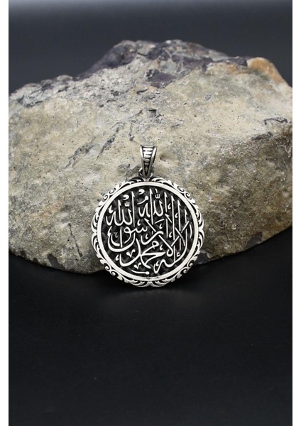 Kolye Ucu Kelime-I Tevhid Yazlı 925 Ayar Gümüş 902404 modelleri