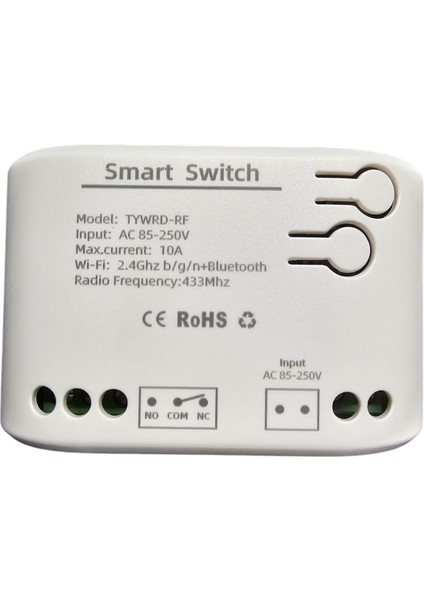 Smart Switch Tywrd-Rf Akıllı Anahtar – Wifi + Bluetooth + 433MHZ Rf – 10A Röle Modülü (Ac 85-250V)