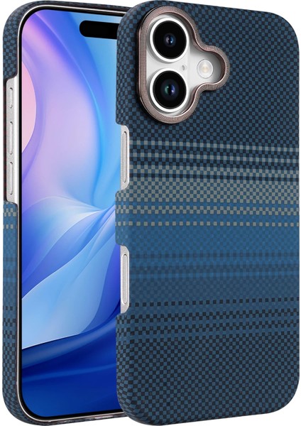 Iphone 17 Uyumlu Magsafe Şarj Destekli Kamera Koruma Çıkıntılı Karbon Fiber Tasarımlı Kılıf