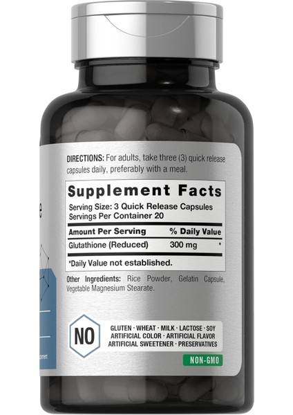 Glutathione 300MG Per Serving | 60 Capsules fiyatları