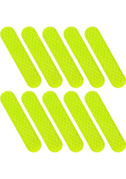 10 Adet Sarı Reflektörlü Yapışkan Sticker