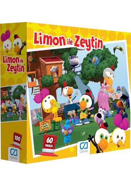 Limon Ile Zeytin - 60 Parçalı Puzzle