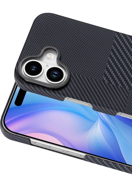 Iphone 17 Uyumlu Magsafe Şarj Destekli Kamera Koruma Çıkıntılı Karbon Fiber Tasarımlı Kılıf fiyatları
