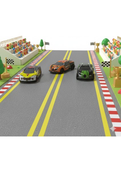 3'lü Süper Arabalar Seti Oyuncak Yarış Arabaları fiyatları