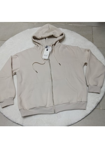 Kapüşonlu Önden Fermuarlı 3 Ip Şardonlu Sweat modelleri