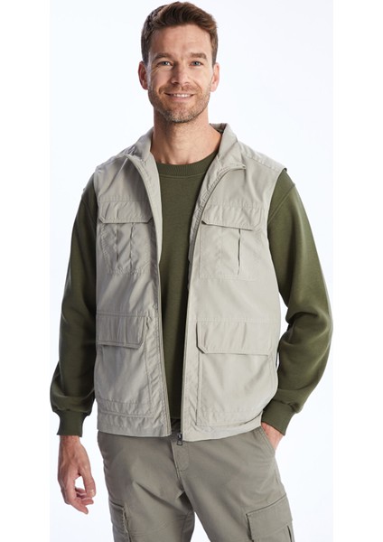 Yeni Sezon Standart Kalıp Dik Yaka Erkek Yelek