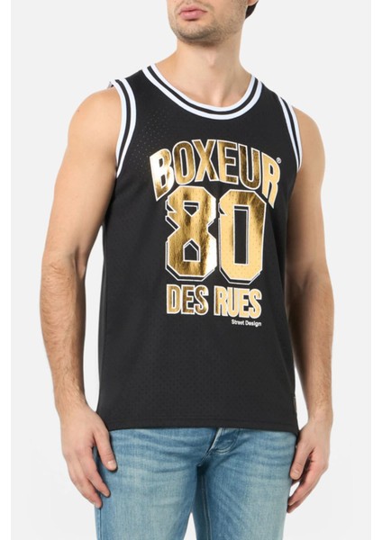 Canotta Basket Black-Gold