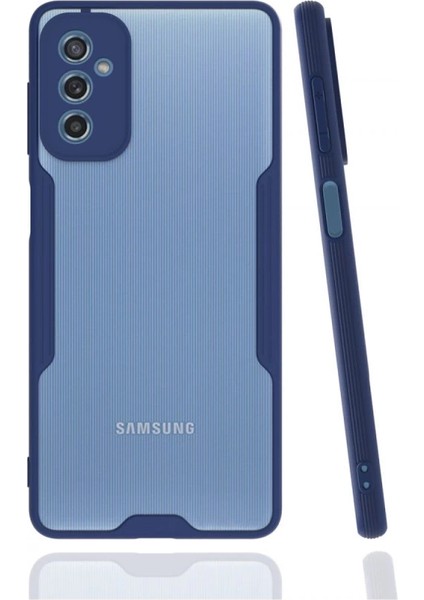 Buğz Samsung Galaxy M52 5g Kılıf Platin Silikon - Lacivert