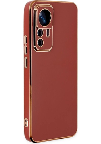 Buğz Xiaomi Mi 12T Pro Kılıf Volet Silikon - Kırmızı