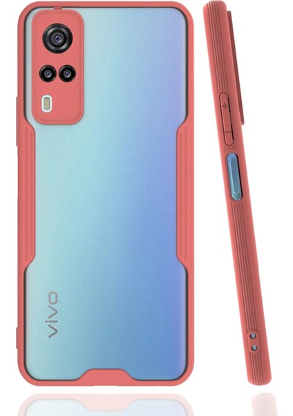 Buğz Vivo Y53S Kılıf Platin Silikon - Pembe