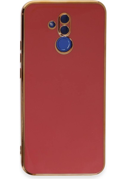 Buğz Huawei Mate 20 Lite Kılıf Volet Silikon - Kırmızı