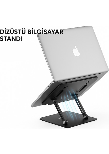 C153 Ayarlanabilir Katlanabilir Metal Laptop Standı – 17.3'' Uyumlu, Ergonomik modelleri