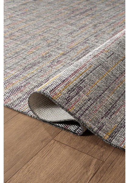 Zeen ZE003R Sisal Gri Kolay Temizlenebilir Makinede Yıkanabilir Mutfak Halısı Pamuk Taban fırsatları