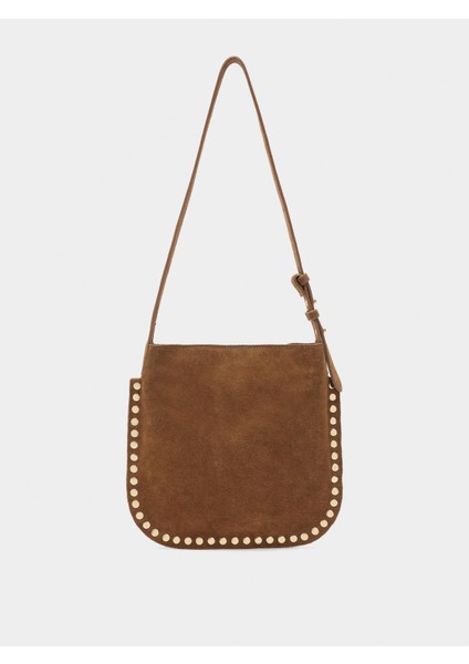 Zımba Detaylı Süet Deri Çapraz Askılı Çanta fiyatları