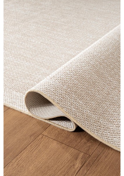 Zeen ZE002B Sisal Bej Kolay Temizlenebilir Makinede Yıkanabilir Mutfak Halısı Pamuk Taban fırsatları