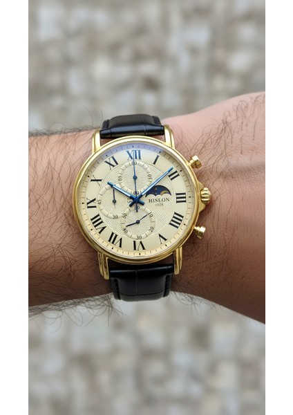 Siyah Deri Kordon Erkek Kol Saati TM112G-08BG