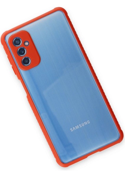 Buğz Samsung Galaxy M52 5g Kılıf Miami Şeffaf Silikon - Kırmızı fiyatları