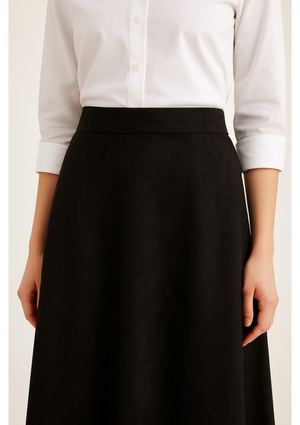 Süet Etek- Siyah indirimleri