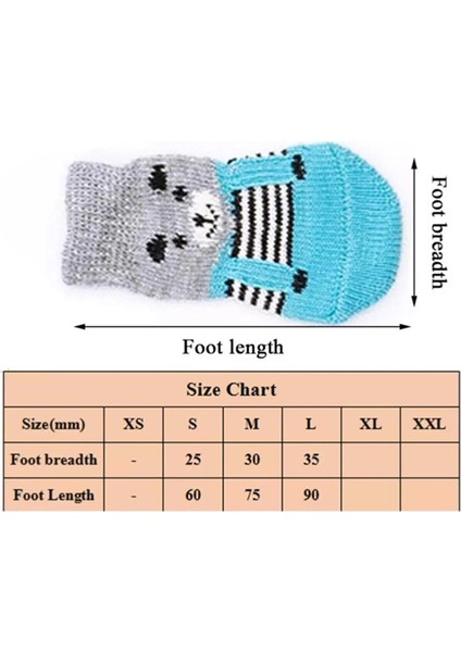Buğz Kedi Köpek Kaydırmaz Örme Çorap