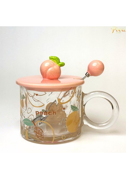 Meyve Tasarımlı Cam Bardak