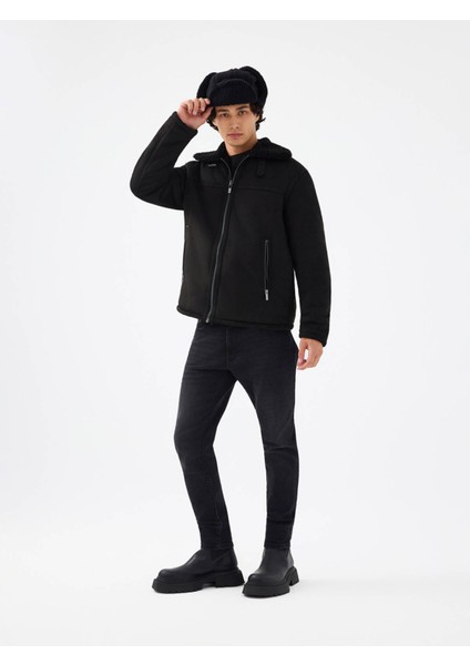 Regular Fit Siyah Erkek Mont LF2040817 fiyatları