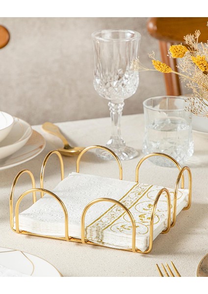 Regent Metal Peçetelik 18X18 cm Gold (13.11.2025)