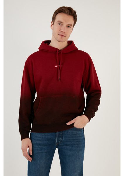 Pamuklu Kanguru Cepli Kapüşonlu Relaxed Fit Sweat Erkek SWEAT A4233 modelleri