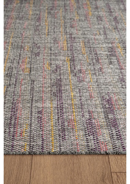 Zeen ZE003R Sisal Gri Kolay Temizlenebilir Makinede Yıkanabilir Mutfak Halısı Pamuk Taban modelleri