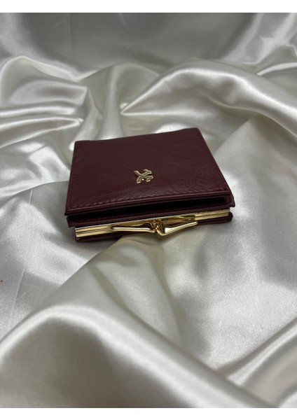 Kadın Bordo Renk Suni Deri Klipsli Cüzdan fiyatları