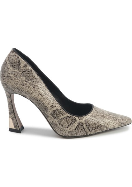 Dıana2 5pr Bej Kadın Topuklu Ayakkabı