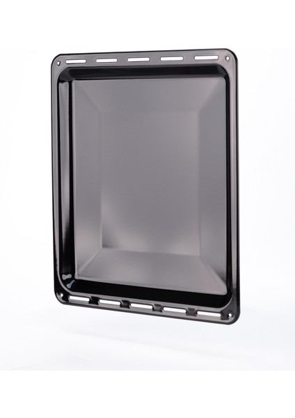 Ankastre Emaye Fırın Tepsisi 42,2x37,5x2CM Bosch Siemens Beko Arçelik Vestel Profilo Uyumlu Siyah Renk fiyatları