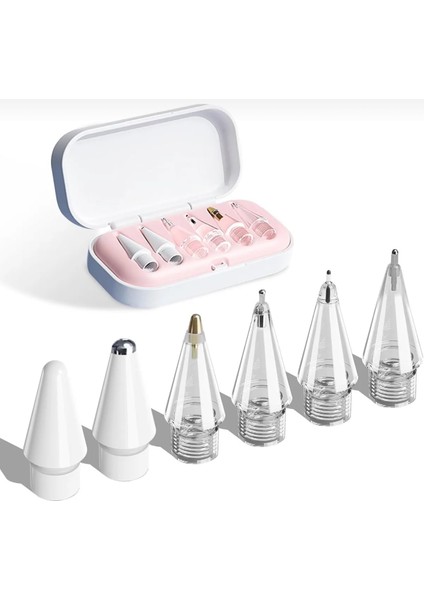 iPad Kalem Yedek Uçları Apple Pencil 2./1. Nesil Pro/usb-C Pro/mini/air 6 Yedek Uç ve Çantası