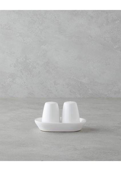 Nimbus Seramik 2'li Tuzluk - Biberlik 14X8 cm Beyaz (13.11.2025)