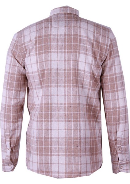 Cepsiz Oduncu Krem Erkek Gömlek 8025 modelleri