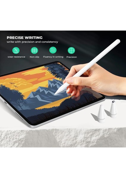 iPad Kalem Yedek Uçları Apple Pencil 2./1. Nesil Pro/usb-C Pro/mini/air 6 Yedek Uç ve Çantası