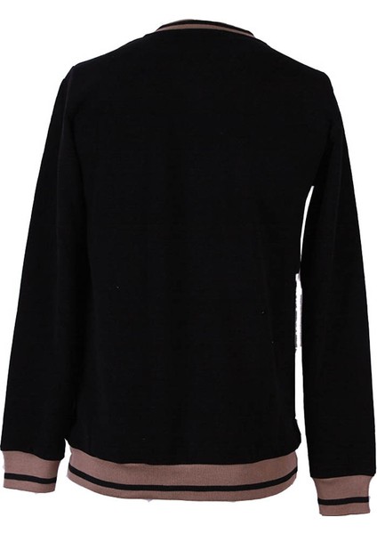 Selanik Bisiklet Yaka Siyah Erkek Sweatshirt 450 modelleri