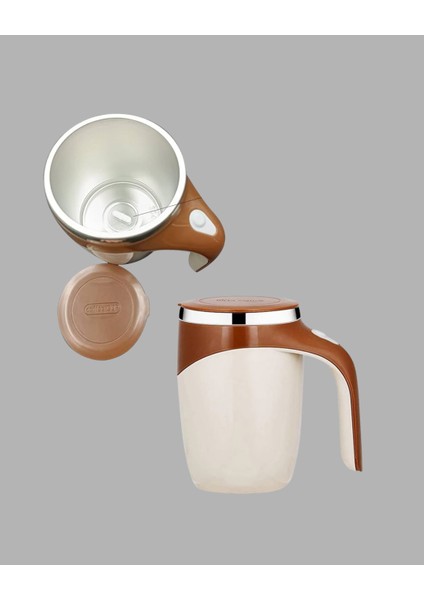 Manyetik Karıştırıcı Kupa USB Şarjlı Otomatik Karıştırma Çift Katmanlı fiyatları