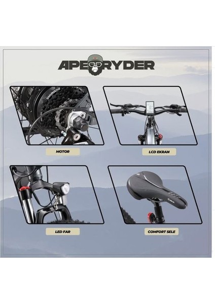 Buffalo M Orta Süspansiyonlu Elektrikli Bisiklet modelleri