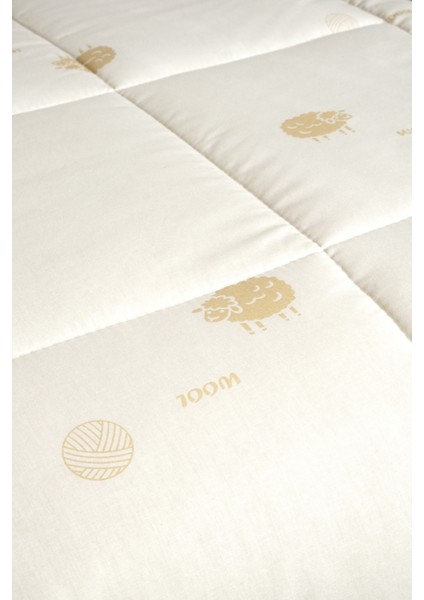 Premium %100 Doğal Çift Kişilik Yün Yorgan | Merinos Yünü Dolgulu 195X215 cm | modelleri