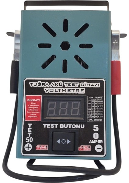 6 12 24 Volt 50 Amper Akü Test Cihazı