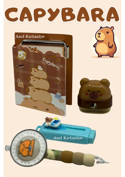 Cappybara Not Defteri Versatil Kalem fiyatları